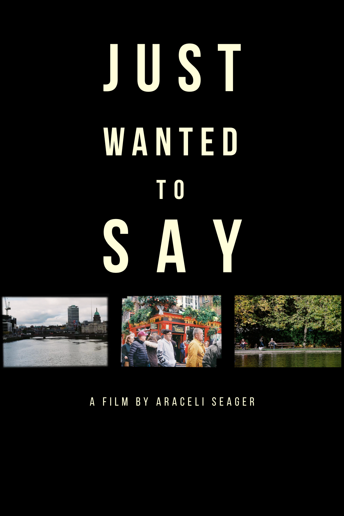 Just Wanted to Say — official poster