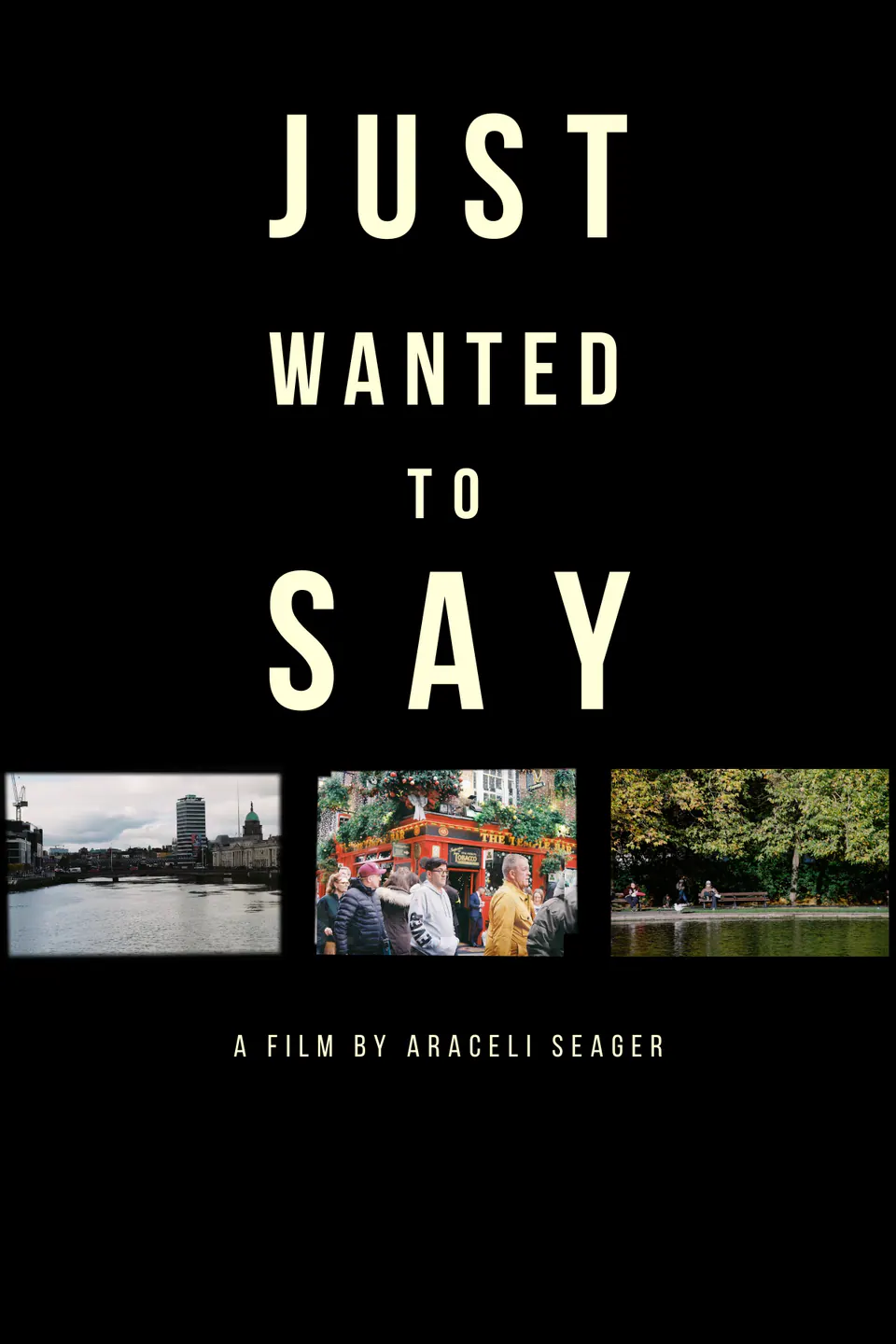 Just Wanted to Say — official poster